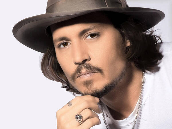 Johnny Depp Poster featuring the photograph Johnny Depp #2 by Karon Melillo DeVega