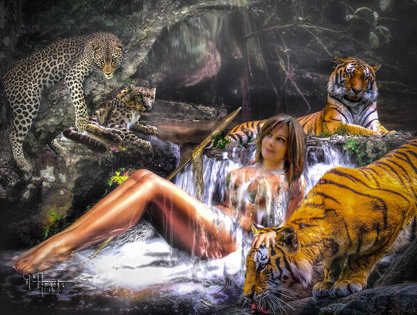 Jungle Poster featuring the photograph Jungle Ginns #2 by Glenn Feron