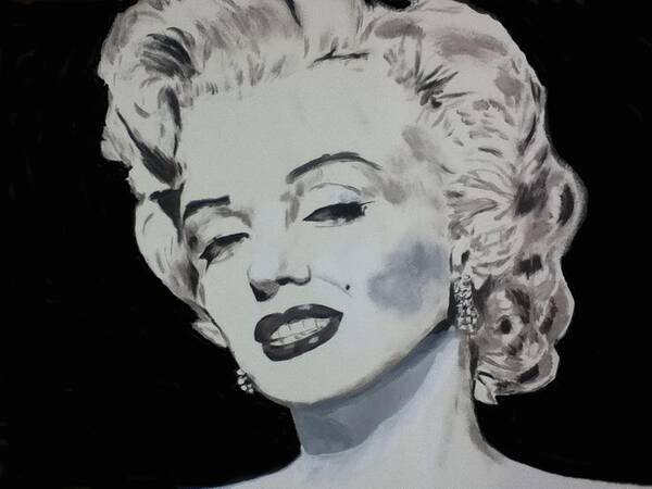 Marilyn Monroe Poster featuring the painting Marilyn Monroe by Dan Twyman