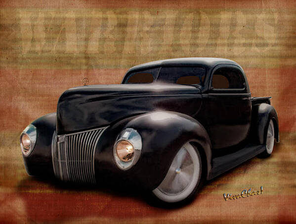 39 Poster featuring the photograph 40 Ford Pickup Warriors by Chas Sinklier