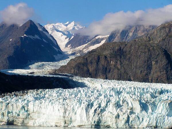 Landscape Poster featuring the photograph A Sunny Day in Glacier Bay Alaska by Annika Farmer