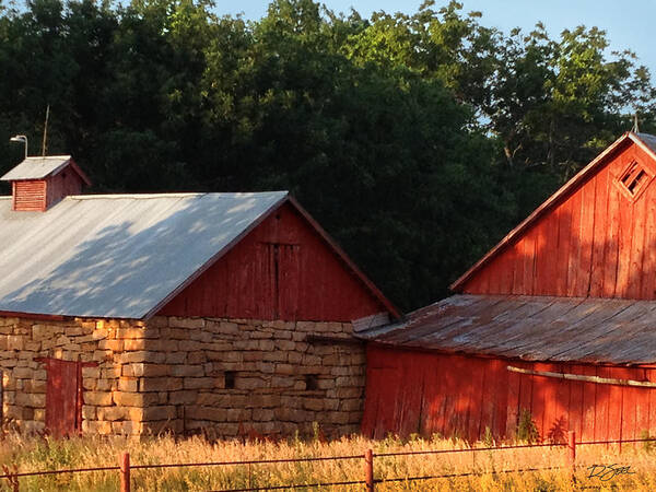 Barn Poster featuring the photograph Afternoon Sun on the Old Red Barn by Rod Seel