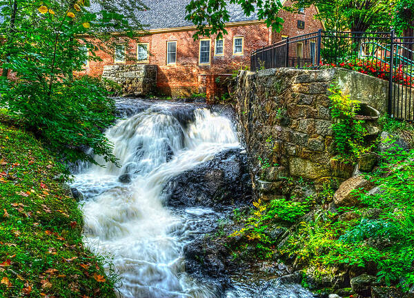 Amesbury Poster featuring the photograph Amesbury Waterfall by Rick Mosher