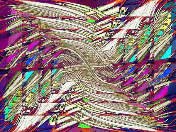 Abstract Poster featuring the digital art And Keeps My Mind From Wandering by Tim Allen