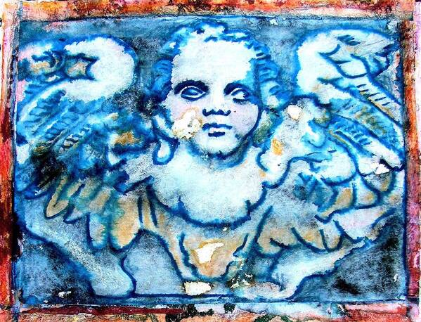 Angels Poster featuring the mixed media Angel 6 by Maria Huntley