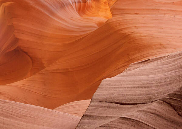 Scenics Poster featuring the photograph Antelope Canyon - Corner Illusion by Gail Shotlander