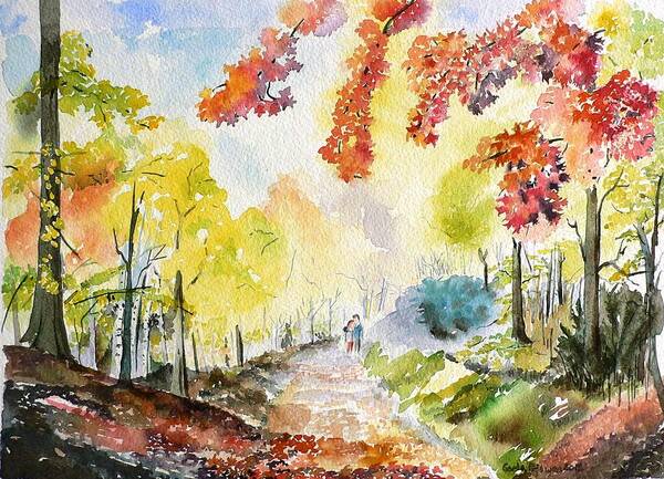 Autumn Poster featuring the painting Autumn by Geeta Yerra