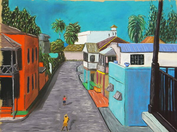 City Poster featuring the painting Bajan Days by Randy Gordin