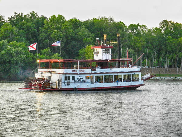 Bama Belle Poster featuring the photograph Bama Belle on the Black Warrior River by Ben Shields