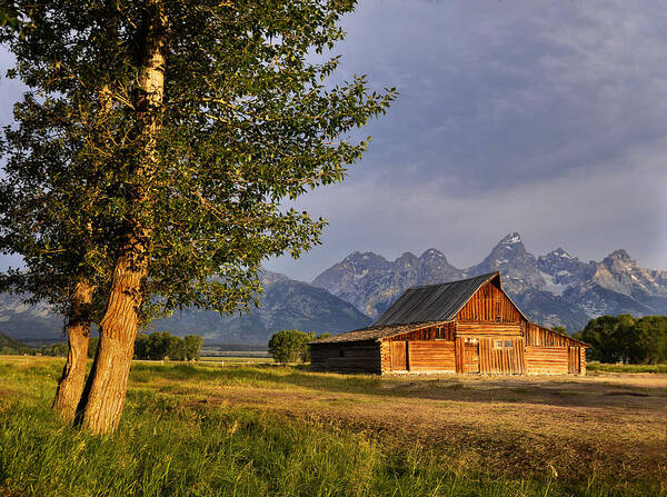 Moultons Barn Poster featuring the photograph Barn in the Tetons by Rob Hemphill