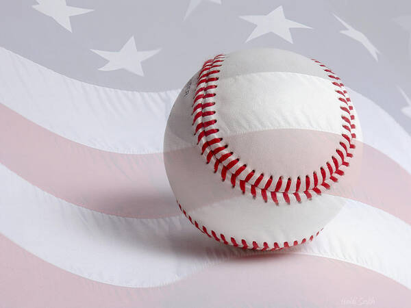 America Poster featuring the photograph Baseball by Heidi Smith