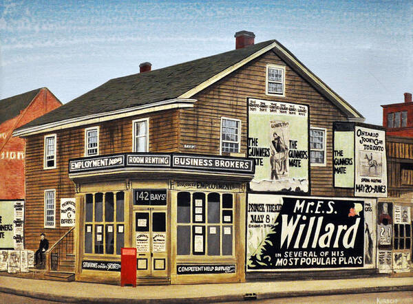 Mcmichael Final Paintings Poster featuring the painting Bay and Adelaide Streets 1910 by Kenneth M Kirsch