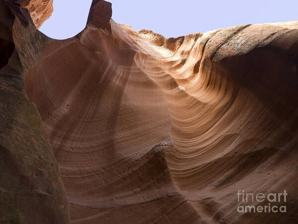 Antelope Canyon Poster featuring the photograph Below the earth by Brenda Kean