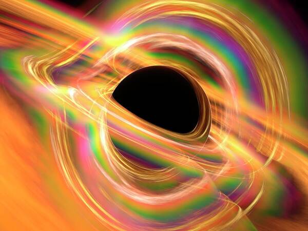 3 Dimensional Poster featuring the photograph Black Hole by Alfred Pasieka