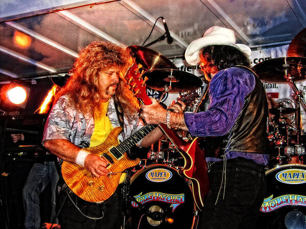 Music Poster featuring the photograph Bobby and Russ Jammin' by Mike Martin
