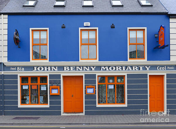 County Kerry Poster featuring the photograph Brightly Colored Pub In Dingle, Ireland by John Shaw
