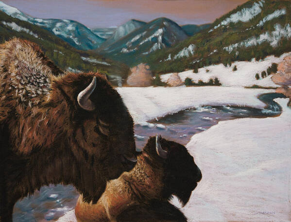 American Poster featuring the painting Winter Coat by Christopher Reid