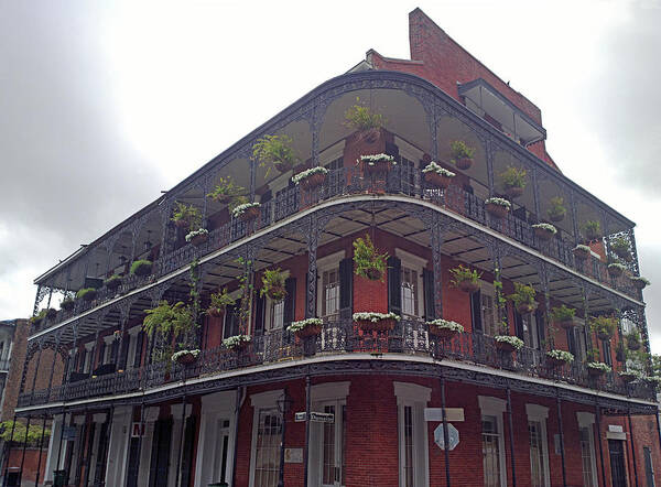 Apartment Poster featuring the photograph Building In The French Quarter by Murat Taner