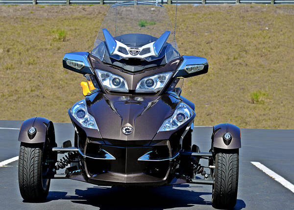 Roadster Poster featuring the photograph Can-Am Spyder - The Spyder Five by Alexandra Till