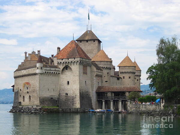 Castle Poster featuring the photograph Chateau de Chillon by Amanda Mohler