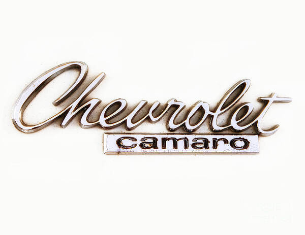 Chevy Camaro Poster featuring the photograph Chevrolet Camaro Emblem by Jerry Fornarotto