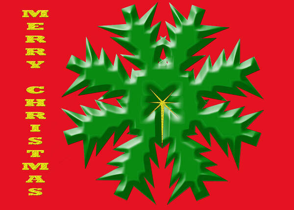 Christmas Poster featuring the digital art Christmas Card 1 by Kristy Jeppson