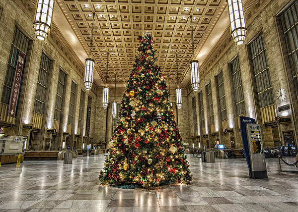 Christmas Poster featuring the photograph Christmas on 30th street by Rob Dietrich