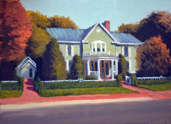 The Inn At Little Washington Poster featuring the painting Claiborne House Autumn by Armand Cabrera