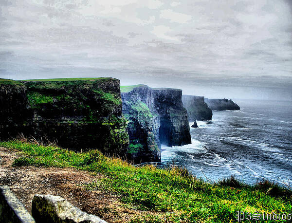 Cliffs Poster featuring the photograph Cliffs of Fog by Corvus Alyse