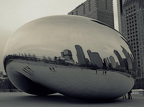 Cloud Gate Poster featuring the photograph Cloud Gate by Gia Marie Houck