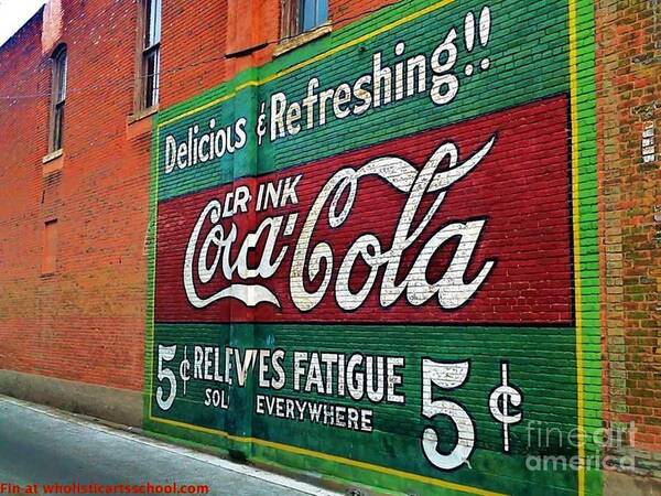 Coca Cola Poster featuring the photograph Coca Cola by PainterArtist FIN