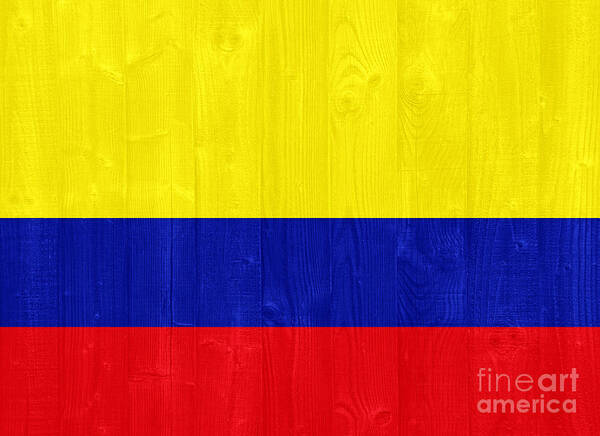 Colombia Poster featuring the photograph Colombia flag by Luis Alvarenga