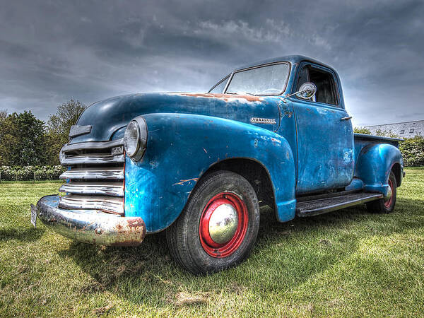 Chevrolet Truck Poster featuring the photograph Colorful Workhorse - 1953 Chevy Truck by Gill Billington