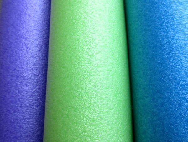 Blue Poster featuring the photograph Colorscape Tubes A by Ashley Goforth
