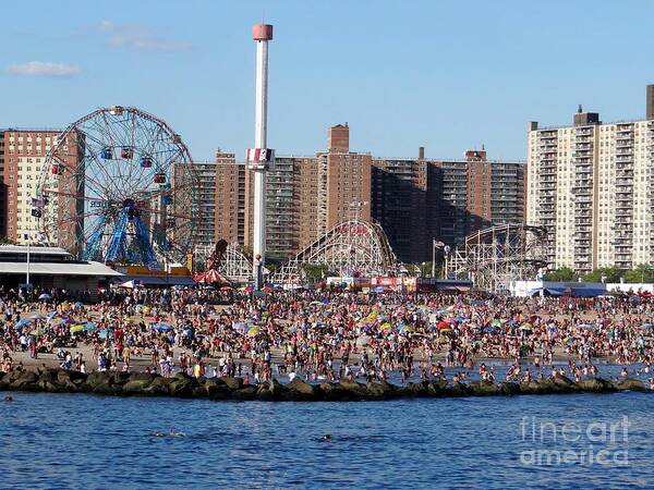 Coney Island Poster featuring the photograph Coney Island by Ed Weidman