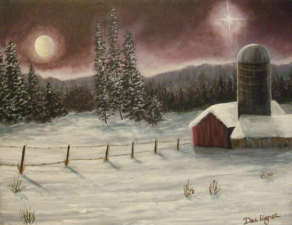 Christmas Poster featuring the painting Country Christmas by Dan Wagner