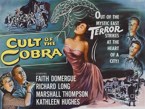 Vintage Poster featuring the photograph Cult Of The Cobra by Action
