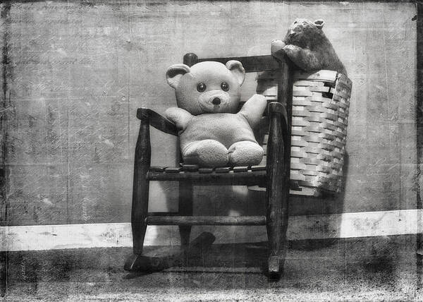 Teddybear Poster featuring the photograph Days Of Future Past by Sue Capuano