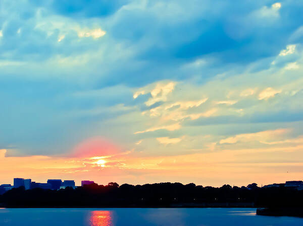 City Poster featuring the photograph DC Sunset II by Ronda Broatch