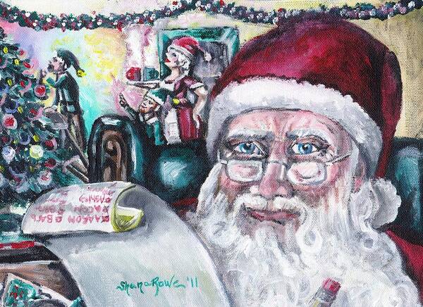 Christmas Poster featuring the painting December by Shana Rowe Jackson