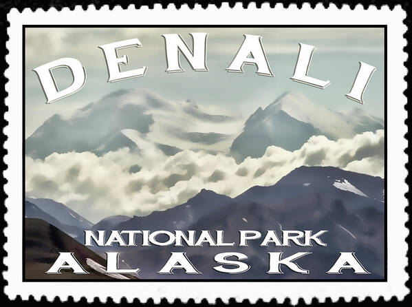 Denali Poster featuring the photograph Denali Postage Stamp by Heather Applegate