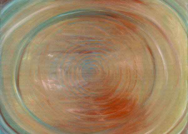 Abstract Poster featuring the painting Down the Rabbit Hole by Jessica Rosen