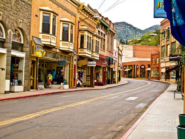 Bisbee Arizona Poster featuring the photograph Downtown Bisbee by Kelly Holm