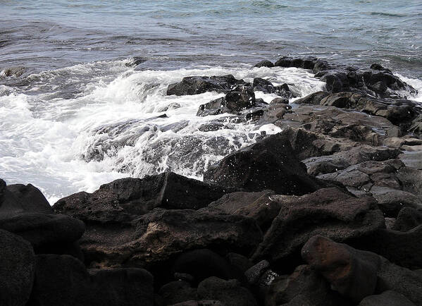 Ocean Poster featuring the photograph Dramatic Waters by Karen Nicholson