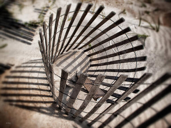 Fence Poster featuring the photograph Storm Fence Series 1 by John Pagliuca