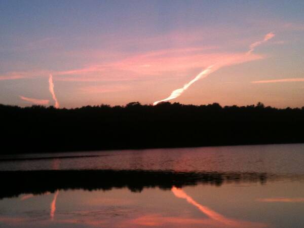 Dusk Poster featuring the photograph Dusk in the Poconos by Sheila Mashaw