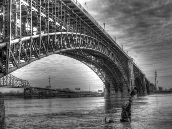 Eads Bridge Poster featuring the photograph Eads Bridge by Jane Linders