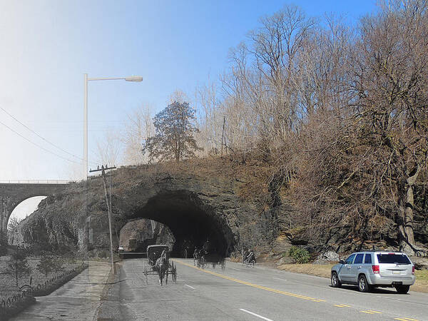 Philadelphia Poster featuring the photograph East River Drive Rock Tunnel by Eric Nagy