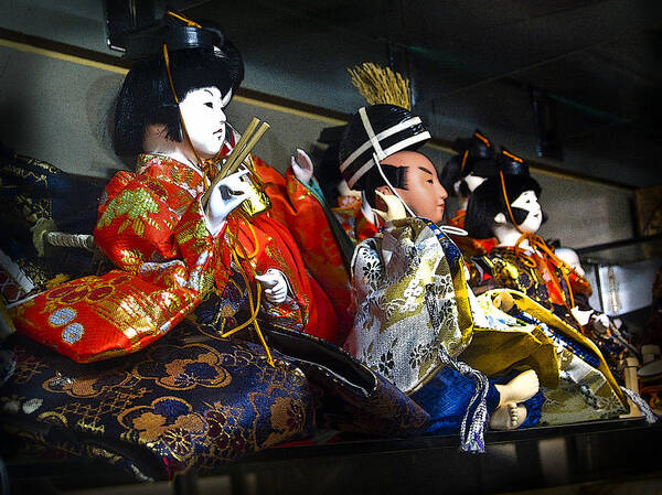 Japanese Dolls Poster featuring the photograph Facades by Jessica Levant