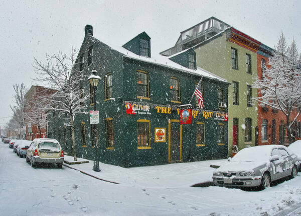 Baltimore Poster featuring the photograph Fells Point The Wharf Rat in Jan -- Color by SCB Captures